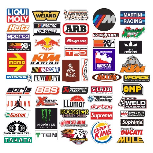 Set 50 Stickere Branduri Set 50 Stickere Branduri